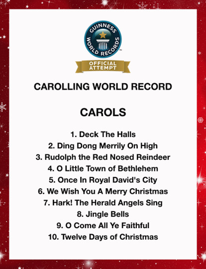 The Carols List